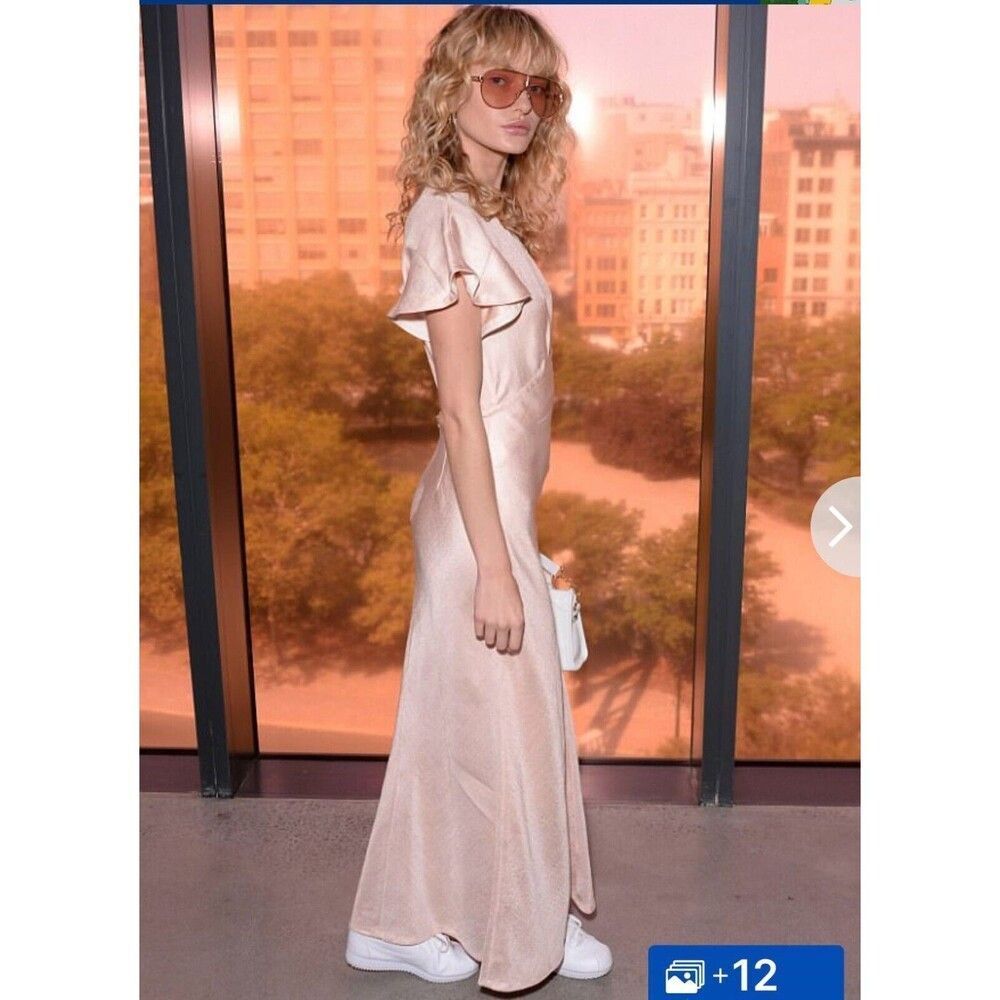 New. Zimmermann long dress ZM 2, US 8 peach pink peach - Picture 5 of 11